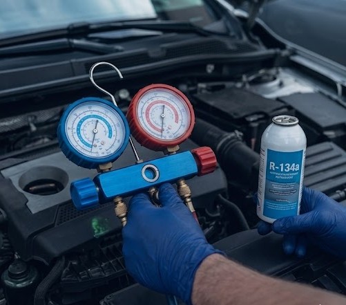 Recarga gas A/C